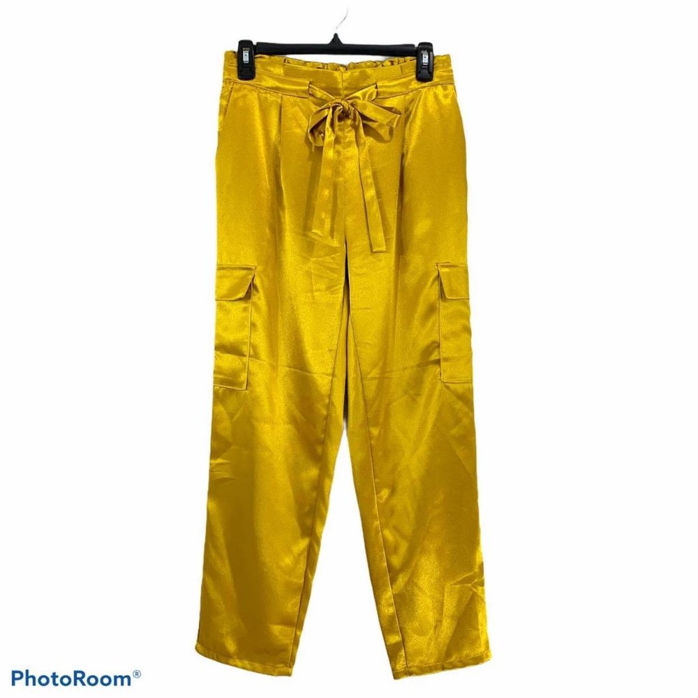 Gabrielle Union Womans Sz S Pants Gold Stretch NWT